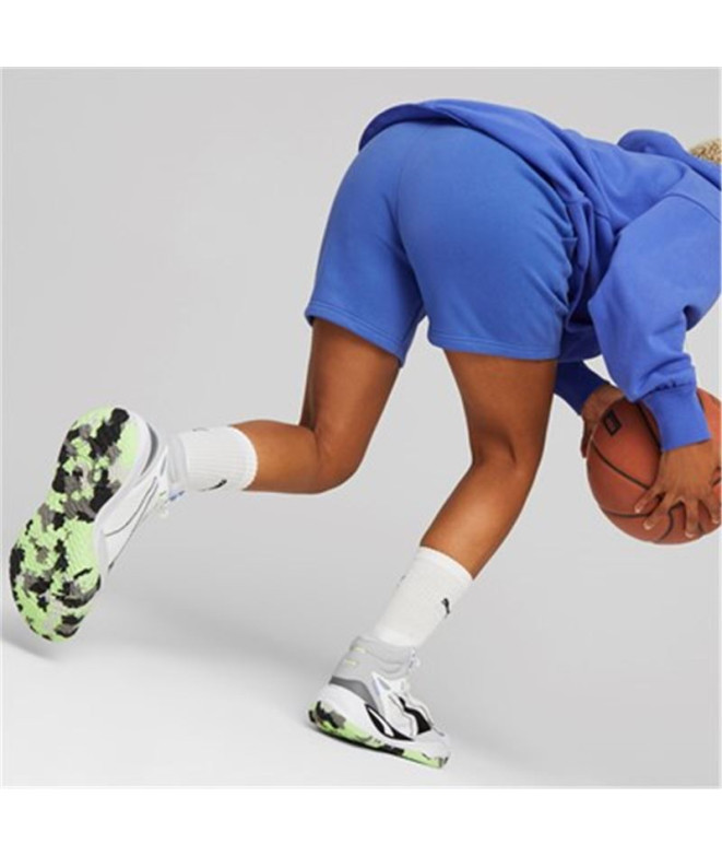 Puma Playmaker Pro Mid Mid White Basketball Shoes