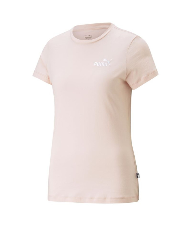 T-Shirt Puma Ess+ Embroidery Rose Dust para mulher