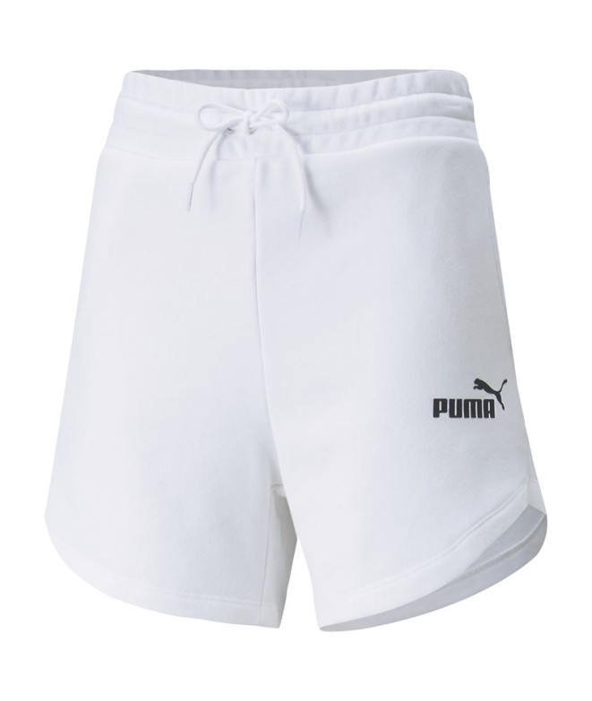 Pantalons Puma Essentials 5" High Waist Shorts Blanc