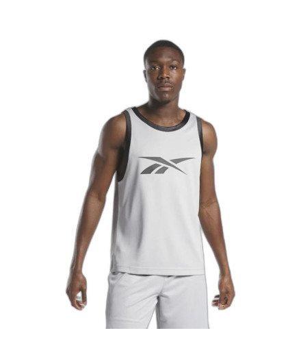 T-shirt Basket-ball Reebok Homme par Basketball Mesh Grey 2