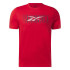 Camiseta Reebok Homem Série gráfica Vermelho