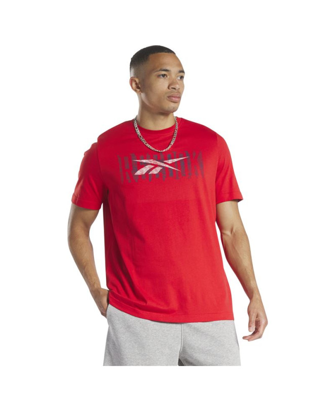 T-shirt Reebok Homme Série graphique Rouge