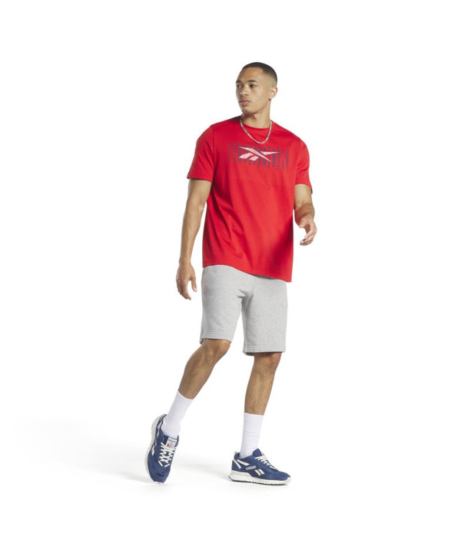 Camiseta Reebok Graphic Series Hombre Rojo