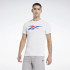 Camiseta Reebok Homem Série gráfica Vetor Branco