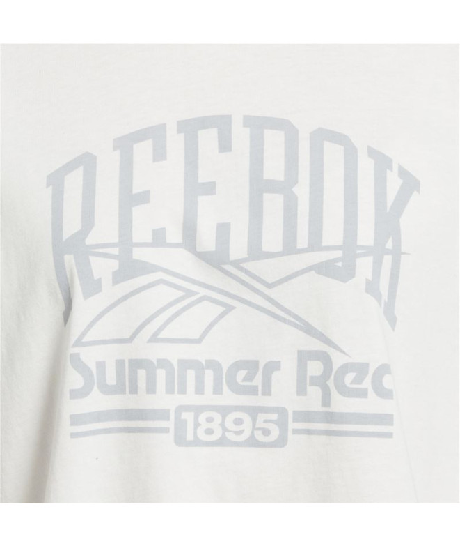 T-shirt Reebok Logo graphique Femme Blanc
