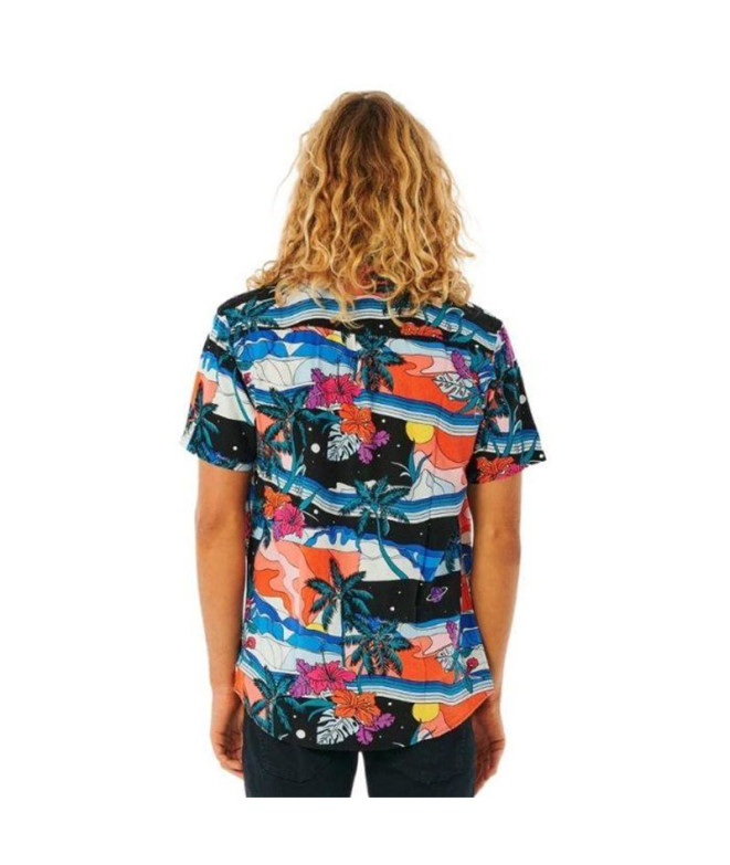 Camisa Rip Curl Party Pack Preto Homens Azul
