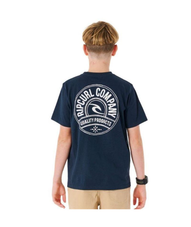 T-shirt Rip Curl Agrafador Menino Azul