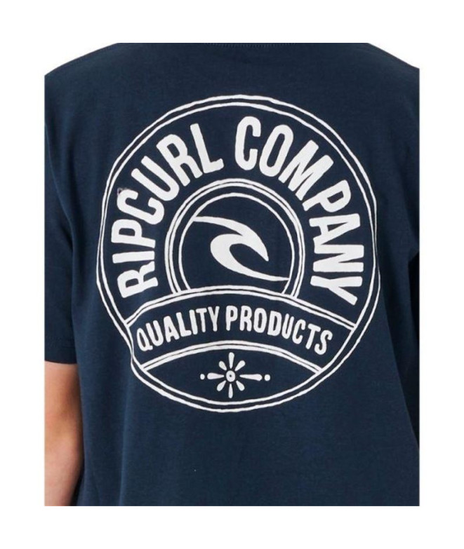 T-shirt Rip Curl Agrafeuse Garçon Bleu