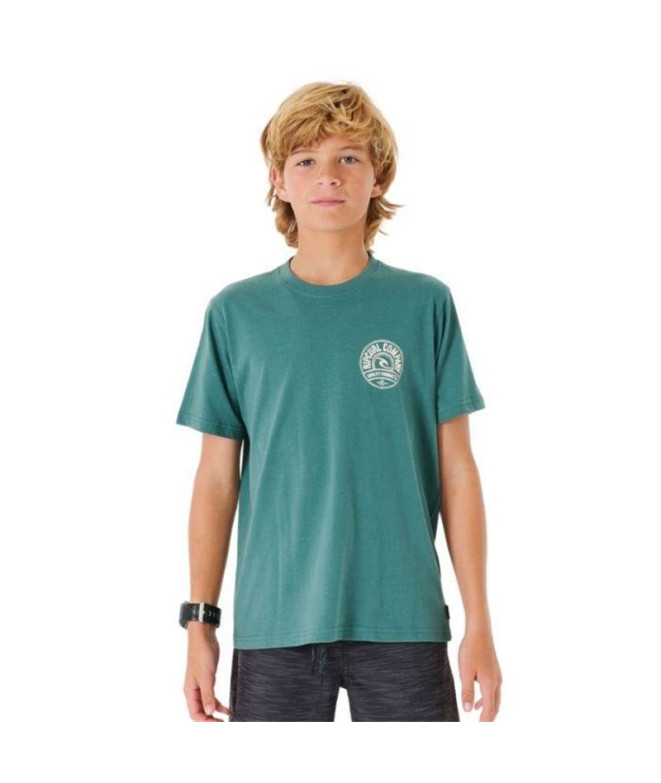 T-shirt Rip Curl Agrafador Menino Azul