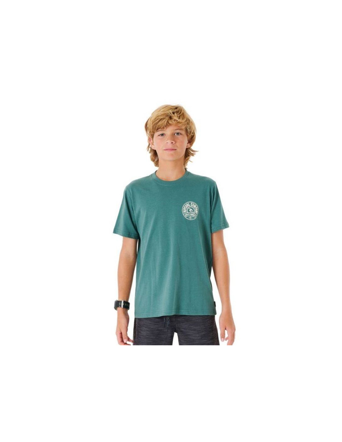 Camiseta Rip Curl Stapler Ni o Azul