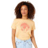T-shirt Rip Curl Re-Entry Crew Neck Women Coral