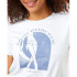T-shirt Rip Curl Re-Entry Crew Neck Branco para mulher