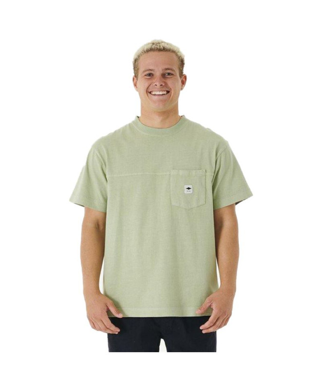 Camiseta Rip Curl Quality Surf Products Pkt Hombre Verde