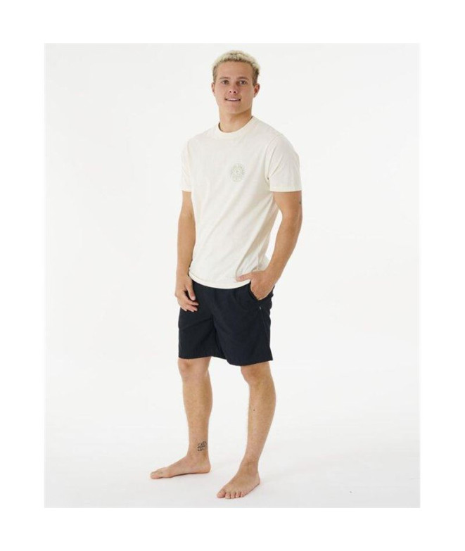 T-shirt Rip Curl Homem agrafador Branco