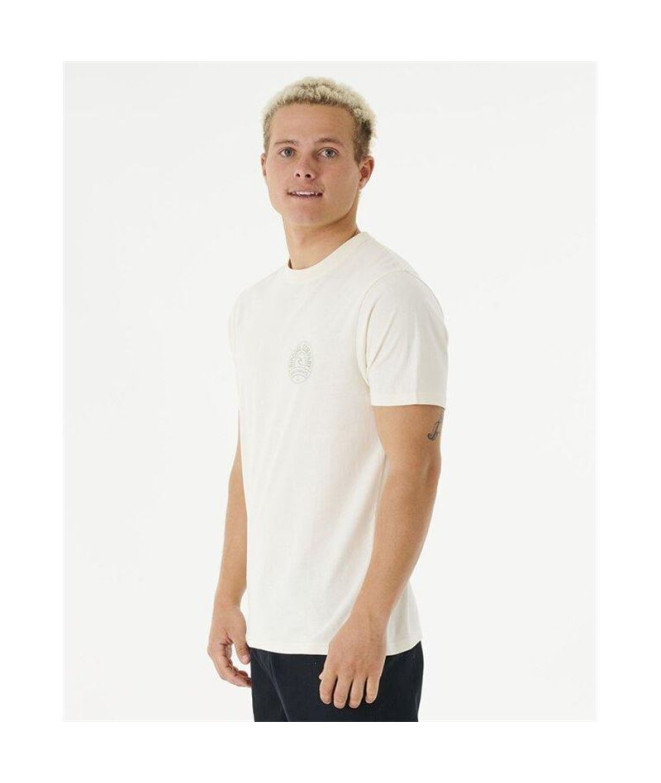 T-shirt Rip Curl Stapler Man Blanc