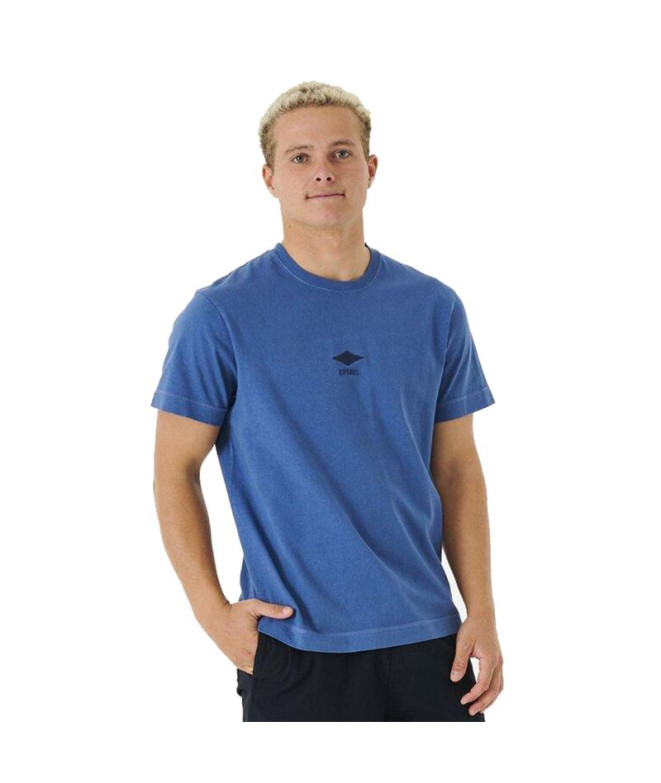 Camiseta Rip Curl Quality Surf Products Logo Hombre Azul