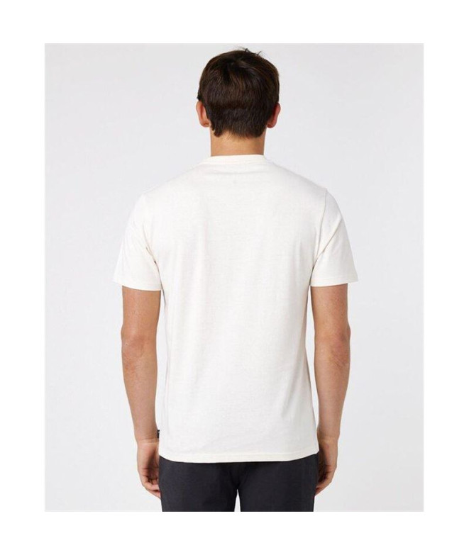 T-shirt Rip Curl Encadré Homme Blanc