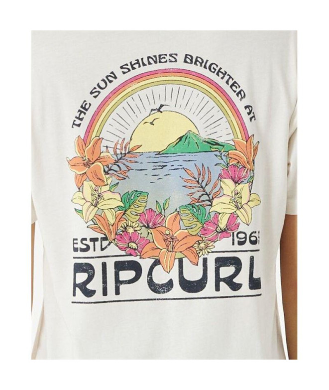 T-shirt Rip Curl Brighter Sun Relaxed Women White