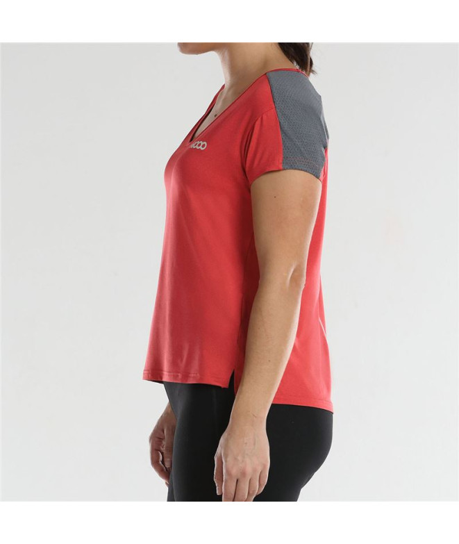 Camiseta de Montaña +8000 Novar Cereza Mujer