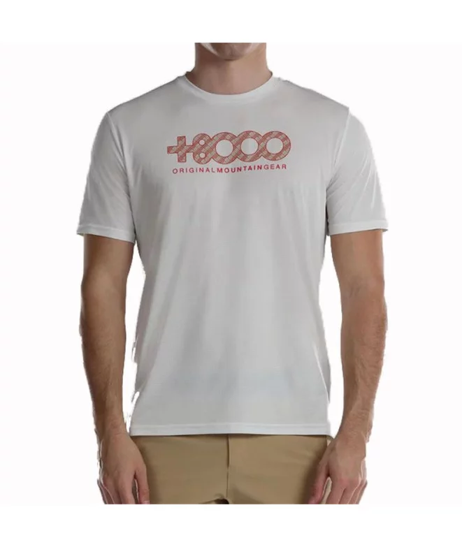 Camiseta de Montaña +8000 Usame Marfil Hombre