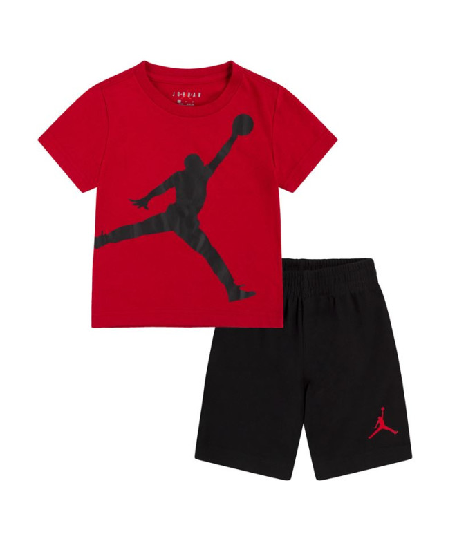 Conjunto Nike Short Set Rojo/Negro