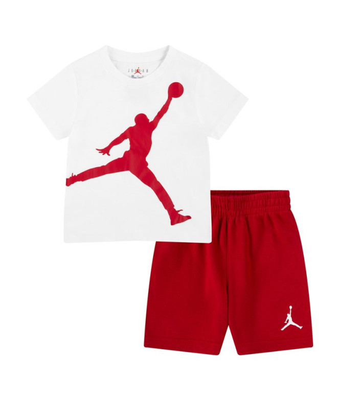 Conjunto Nike Short Set Rojo/Blanco