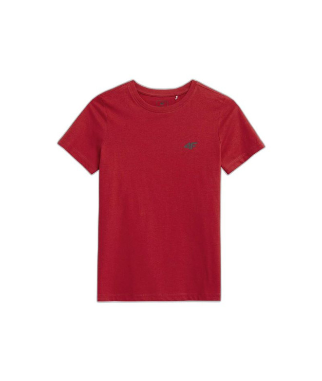 T-shirt 4F M291 Rapaz Vermelho