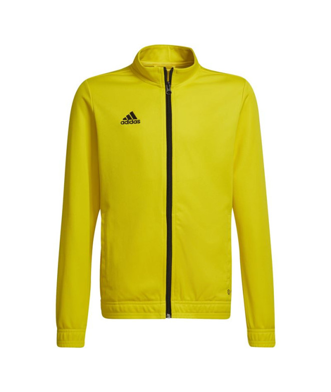 Veste de football adidas Entrada 22 Kids Yellow