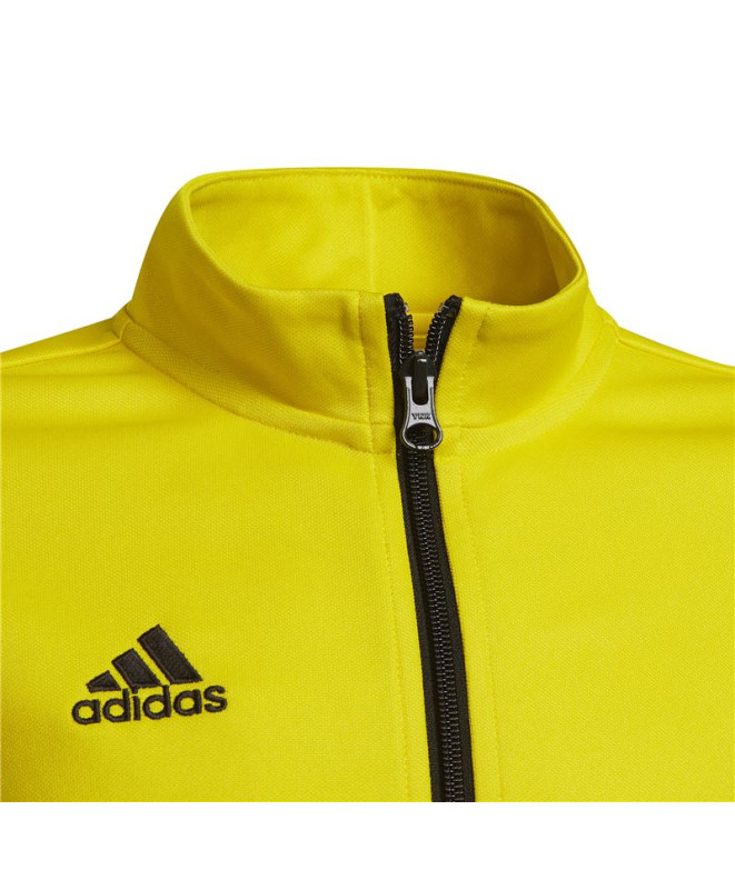 Veste de football adidas Entrada 22 Kids Yellow