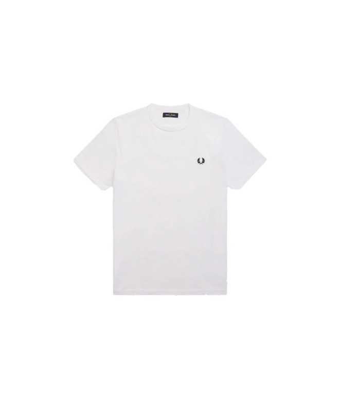 Camiseta Fred Perry Ringer blanco Hombre