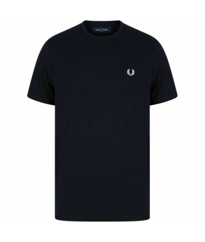 Camiseta Fred Perry Ringer azul Hombre