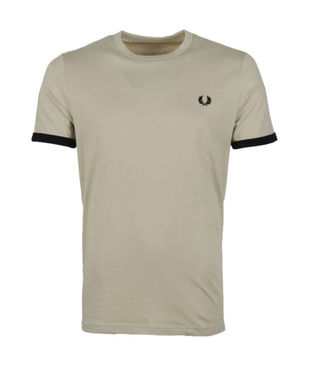 Fred Perry Ringer T-shirt bege Homem Fred Perry Ringer T-shirt bege Homem