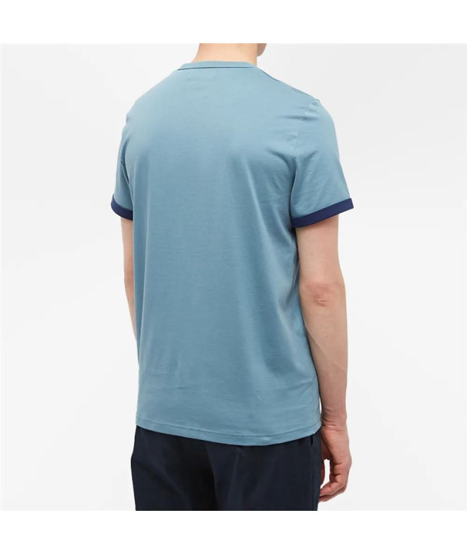 Camiseta Fred Perry Ringer azul Homem