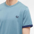 Camiseta Fred Perry Ringer azul Homem