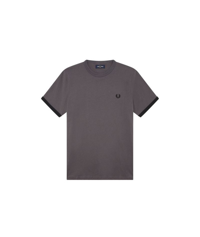 Camiseta Fred Perry Ringer gris Hombre