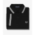 Polo Fred Perry Twin Tipped noir Hommes