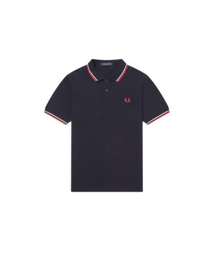 Fred Perry M3600 Pólo azul-marinho para homem