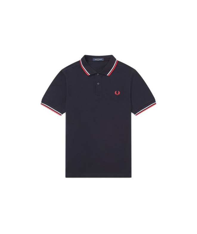 Fred Perry M3600 Pólo azul-marinho para homem