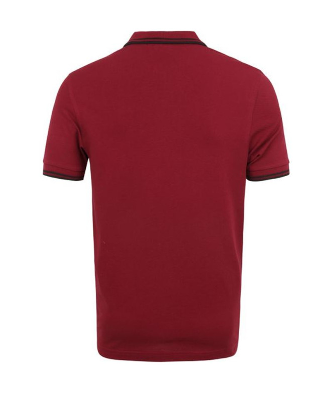 Polo Fred Perry Twin Tipped vino tinto Hombre