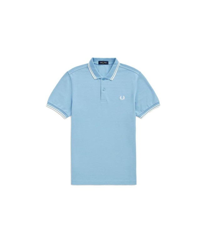 Camisa Fred Perry Twin Tipped Azul Hombre