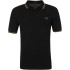 Polo Fred Perry Twin Tipped noir/or Hommes