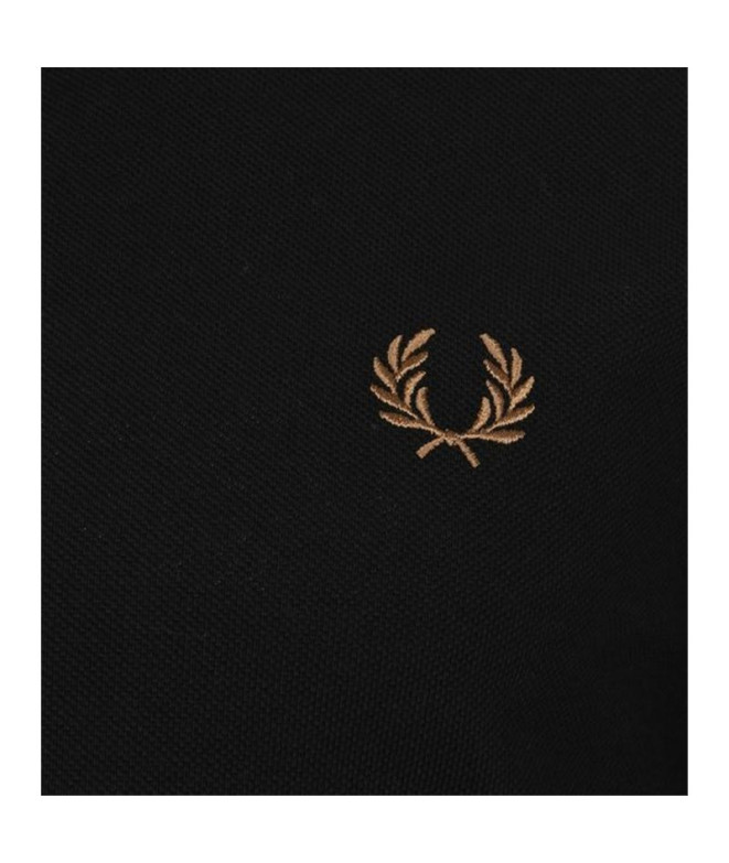 Polo Fred Perry Twin Tipped noir/or Hommes