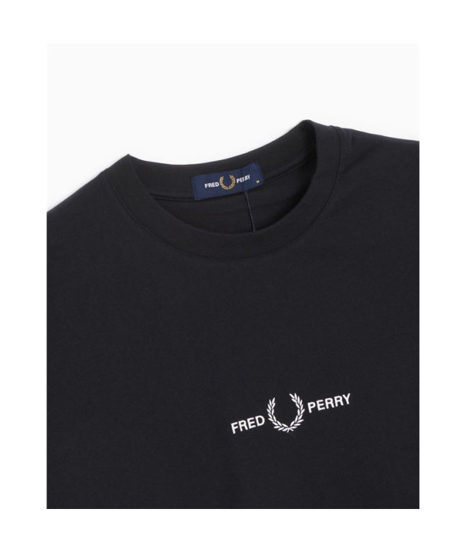 Fred Perry T-shirt brodé noir Homme