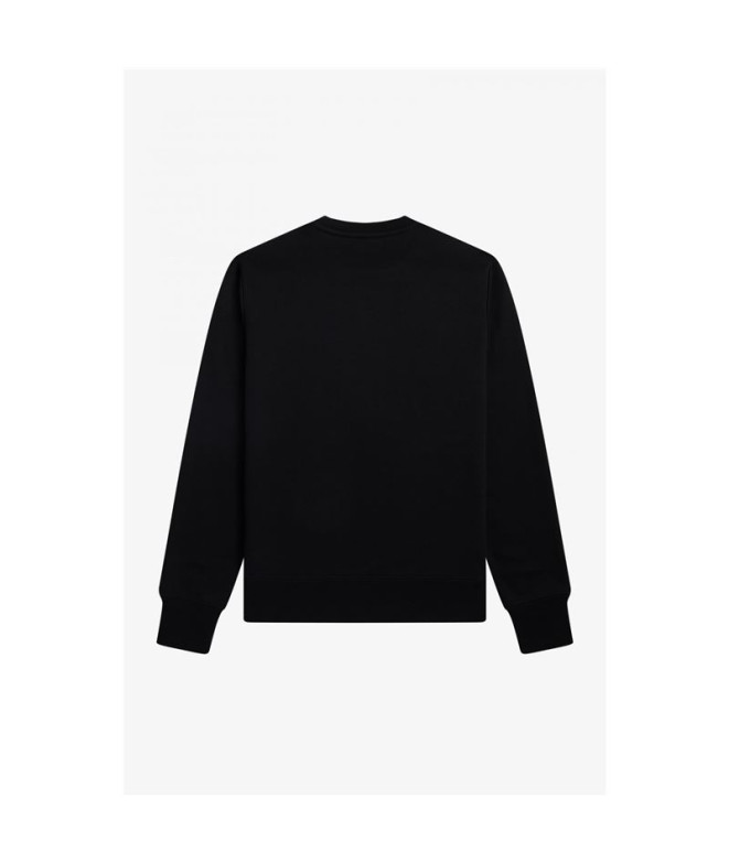 Fred Perry Camisola bordada preta Homem