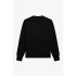 Fred Perry Camisola bordada preta Homem