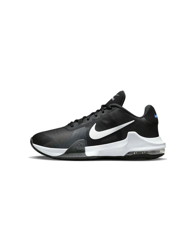 NIke Air Max Impact 4 preto-branco Sapatilhas de basquetebol para homem