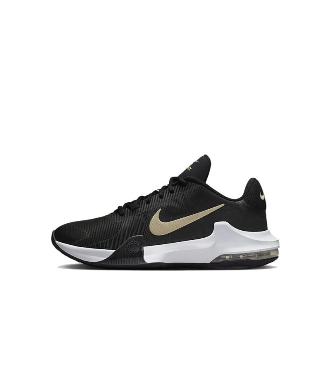 Sapatilhas de basquetebol NIke Air Max Impact 4 preto-dourado Homem