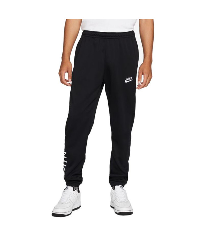 Calça Nike Calças de malha de poliéster Preto Homem