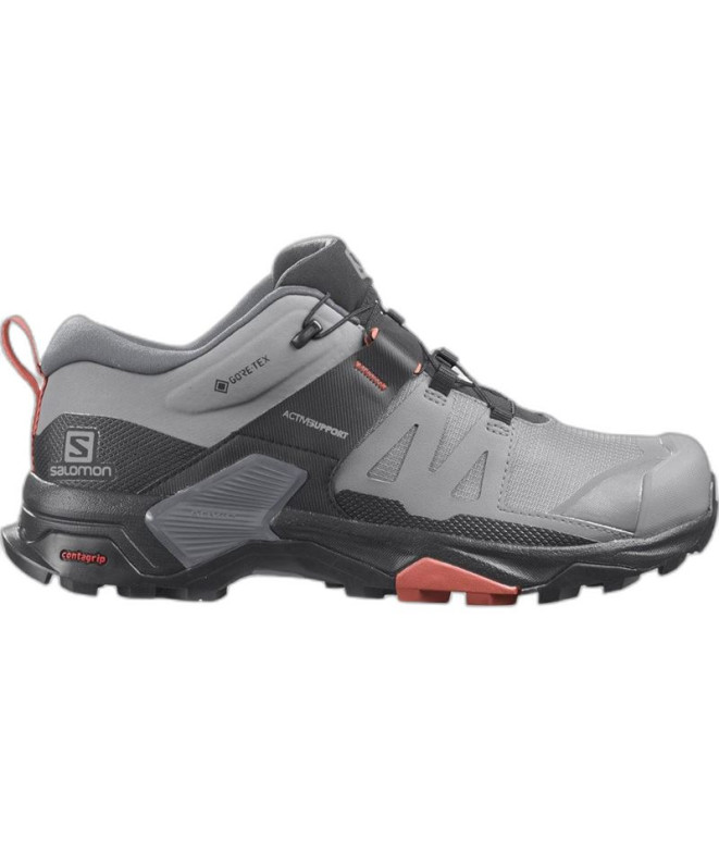 Chaussures de running en montagne Salomon X Ultra 4 Gore-Tex Gris Femmes