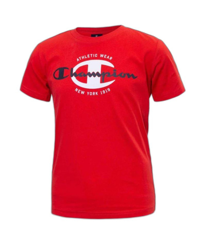 T-shirt Champion Kids Red Crewneck